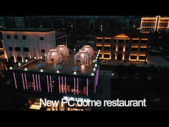 জলরোধী UV সুরক্ষা পরিষ্কার বুদবুদ তাঁবু 4m2 - 24m2 বায়ুচলাচল