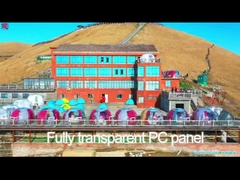 UV সুরক্ষা পোর্টেবল দৃশ্যমান বুদ্বুদ তাঁবু সঙ্গে আলো সিস্টেম