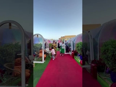 UV সুরক্ষা পোর্টেবল দৃশ্যমান বুদ্বুদ তাঁবু সঙ্গে আলো সিস্টেম