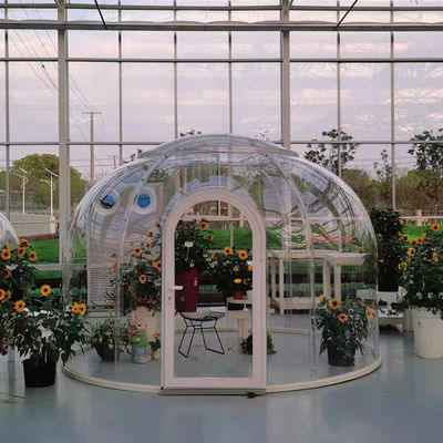 গুণমান  PC Polycarbonate Garden Bubble Tent Diameter 3.5m Large Dome Tent কারখানা